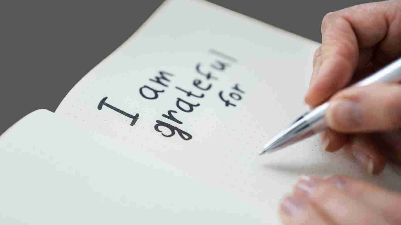 Gratitude journaling