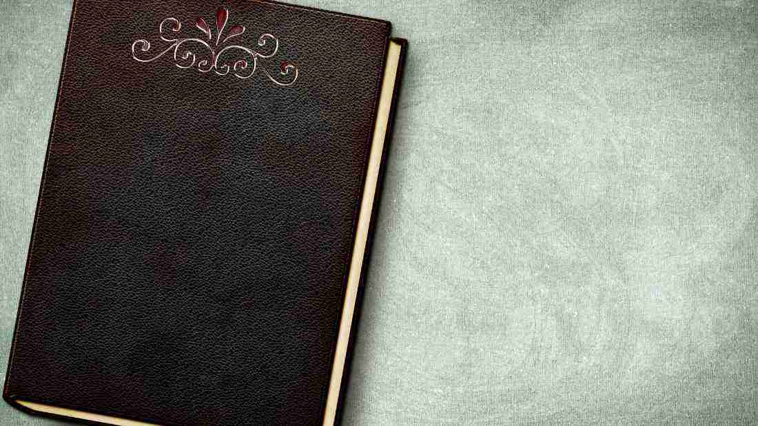A beautiful journal with a leather cover