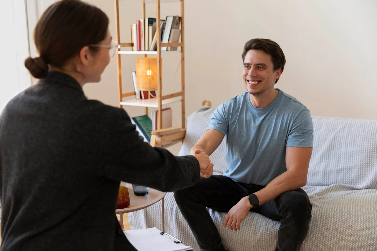 Man in counselling
